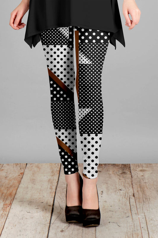 Black and White Polka dot-