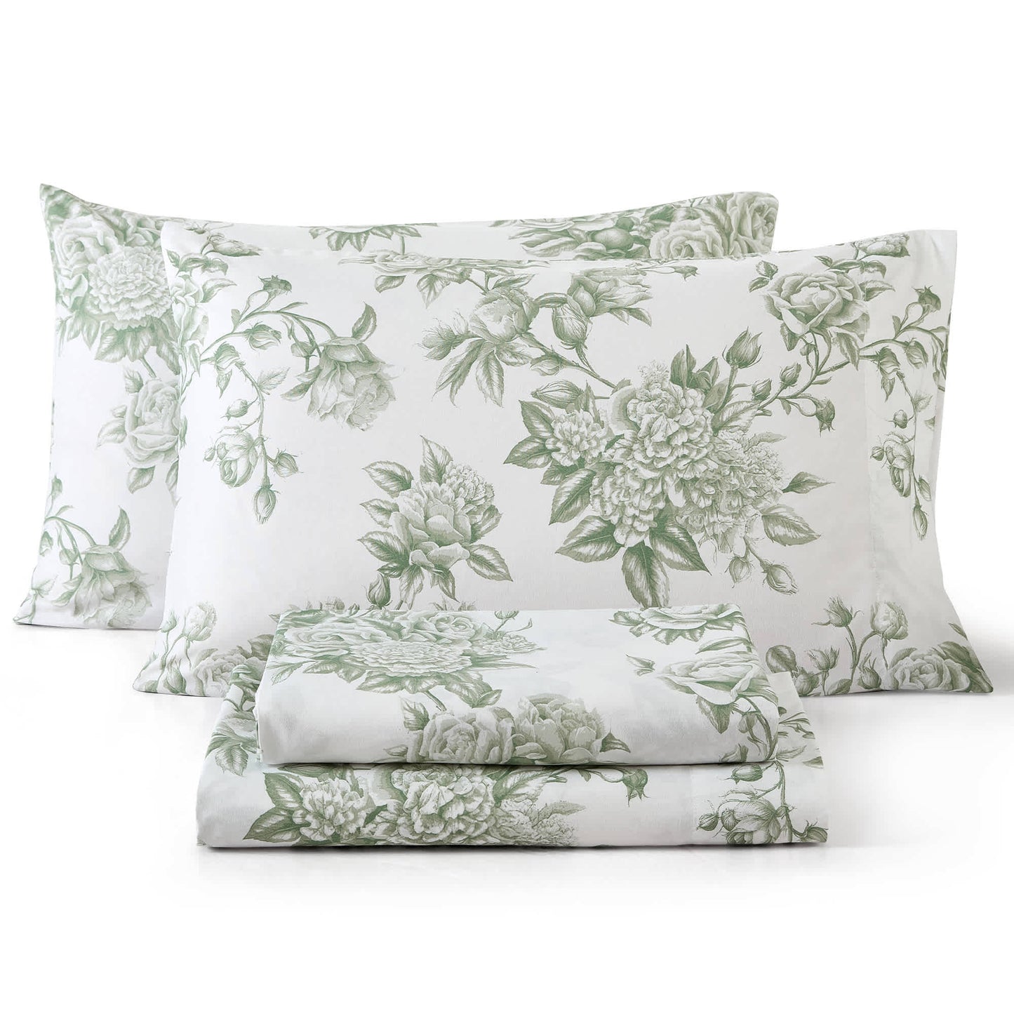 Rose Toile Sage-