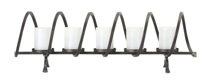 Melrose International Modern Metal Sprial Candle Holder Centerpiece 31"L