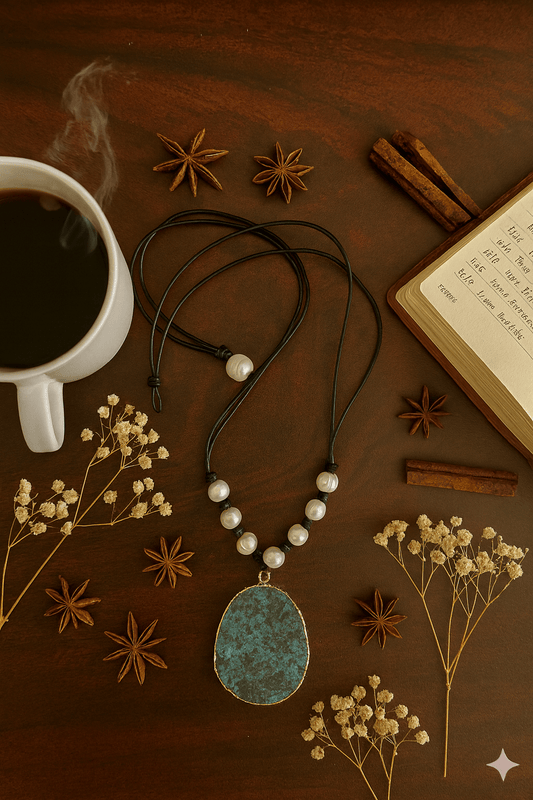 Black, white & turquoise-