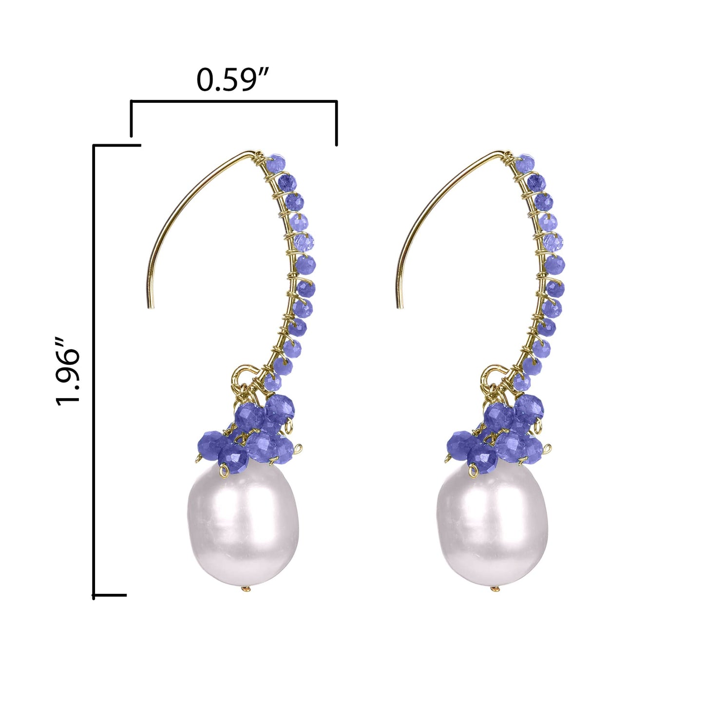 Blue, White-