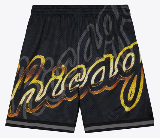 Mitchell & Ness Men's NBA Big Face 4.0 Fashion Shorts Bulls