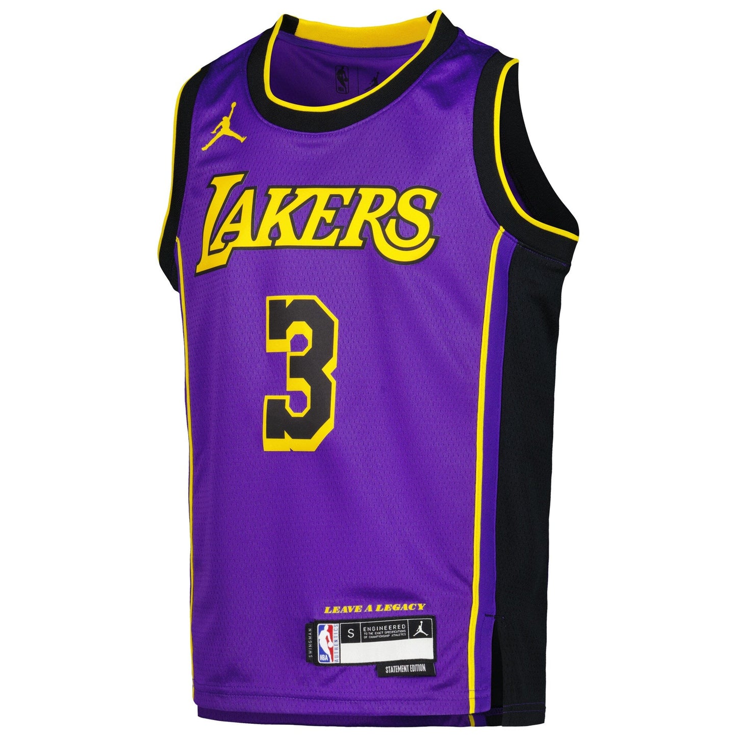 Air Jordan Youth NBA Anthony Davis Purple La Lakers Swingman Statement Jersey Jerseys