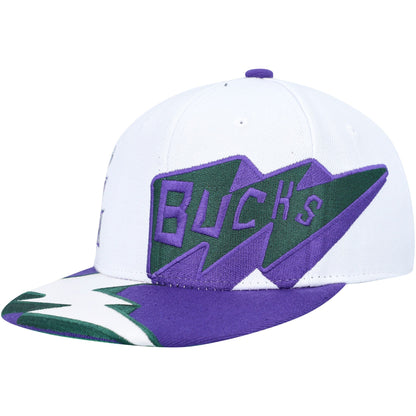 Mitchell & Ness Men's NBA Fast Times Snapback Hwc Bucks Snapback Caps