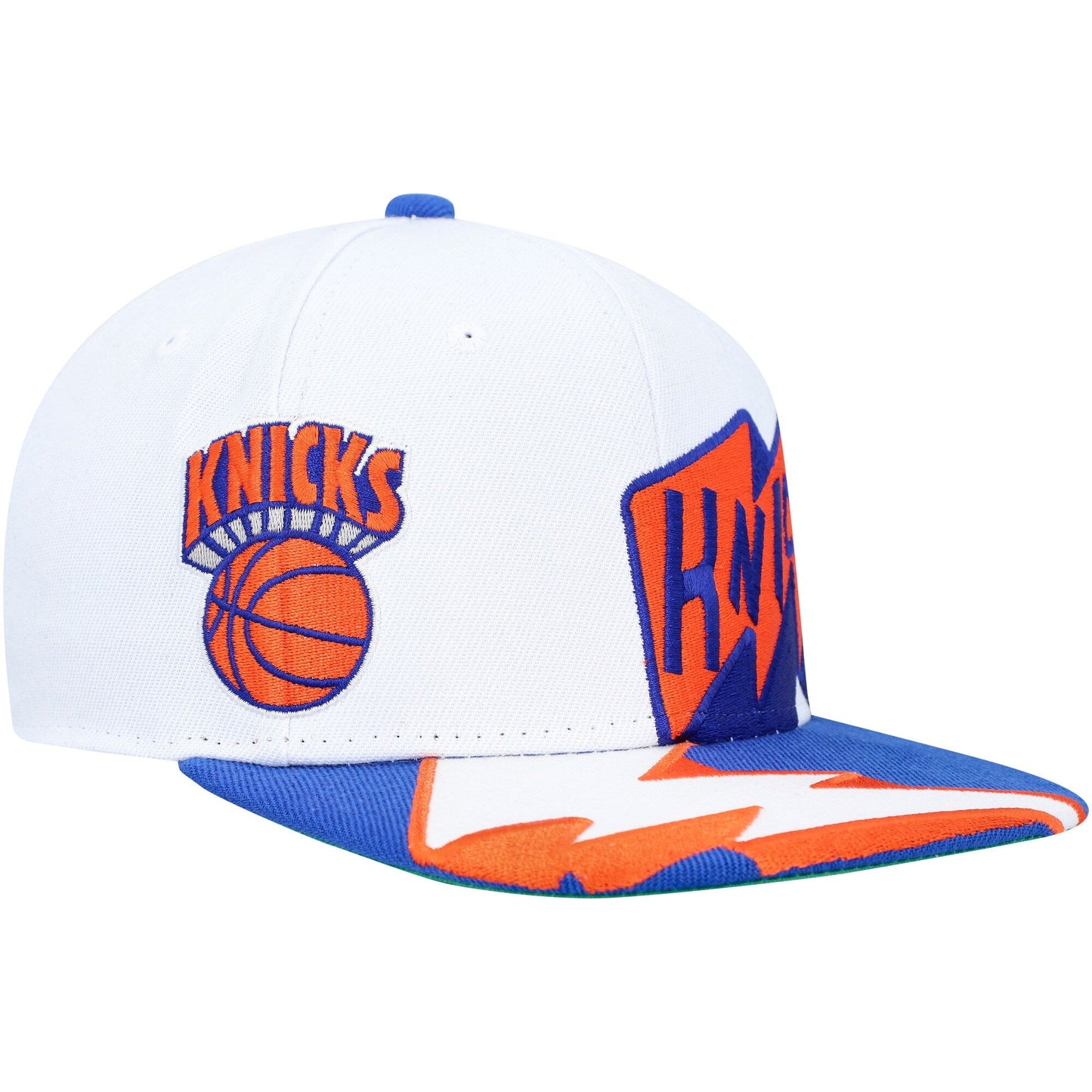 Men's Mitchell & Ness NBA Fast Times Snapback Hwc Knicks - White
