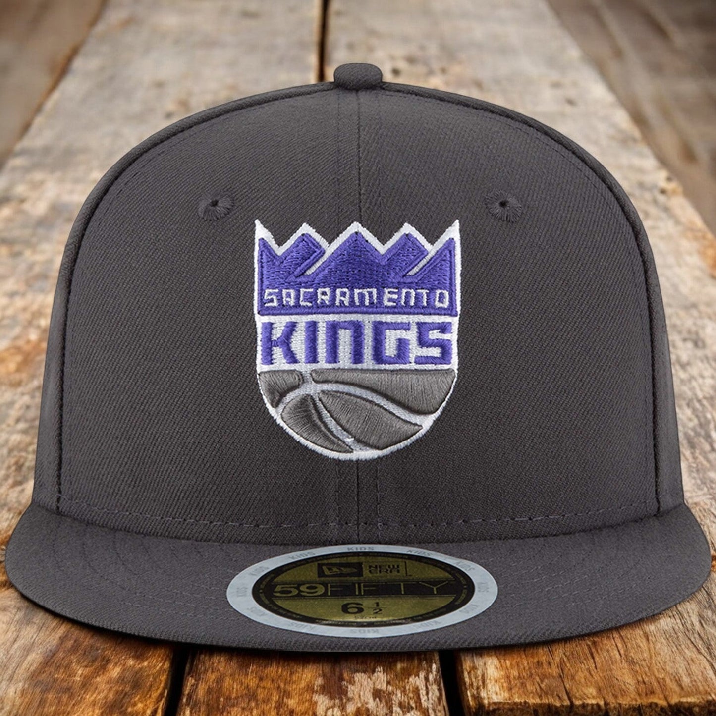New Era Men's NBA Sacramento Kings 5950 Fitted Gray