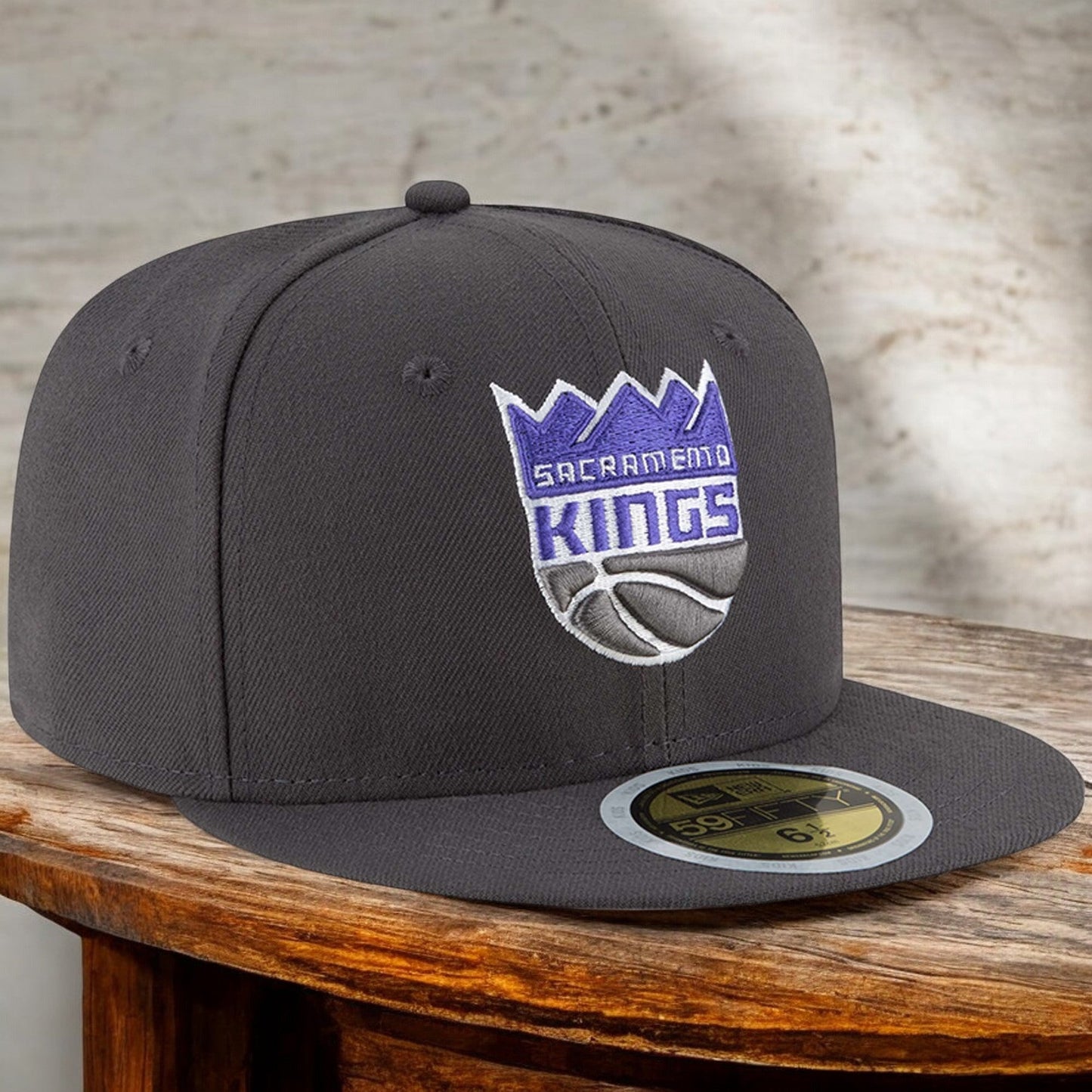 New Era Men's NBA Sacramento Kings 5950 Fitted Gray