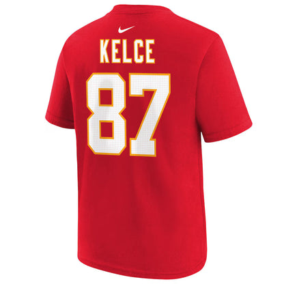 Nike Youth Chiefs Super Bowl Lix Player Travis Kelce N&N T-Shirt T-Shirts