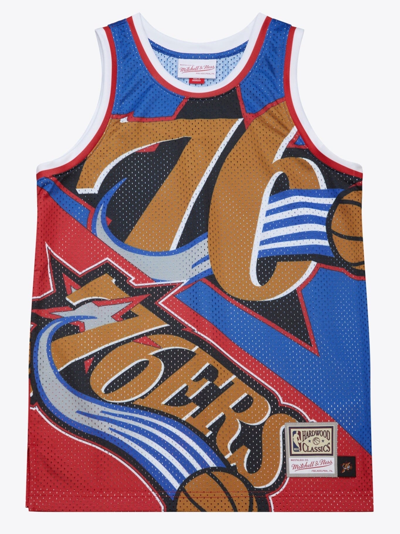 Men's Mitchell & Ness Big Face Fashion Tank 5.0 76Ers