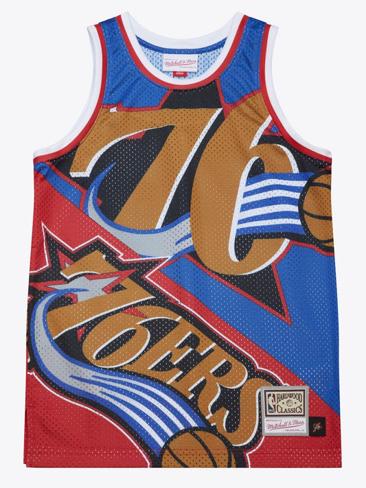 Men's Mitchell & Ness Big Face Fashion Tank 5.0 76Ers