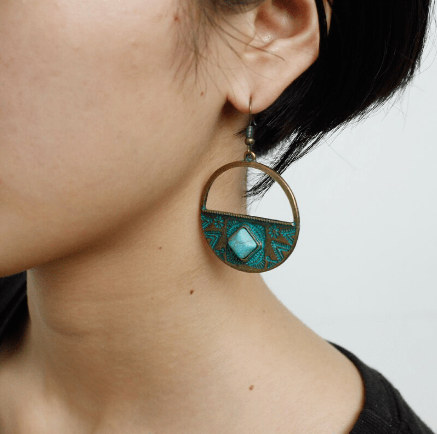 Goldtone, Turquoise-