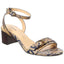 NATURAL SNAKE EMBOSSED LEATHER