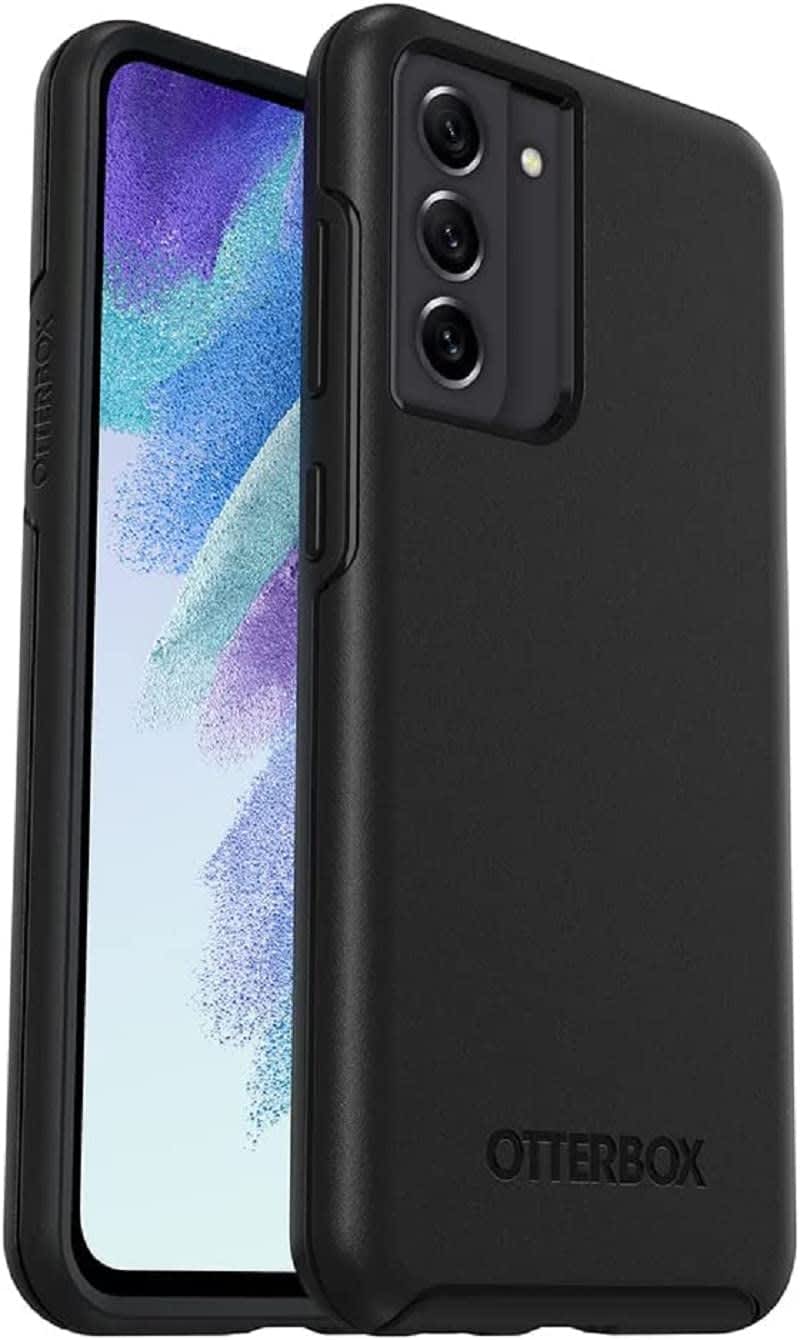 Otterbox Symmetry Clear Series Case for Samsung Galaxy S21 Fe 5g Stardust Clear Glitter | Only, Non-Retail Packaging (Black)