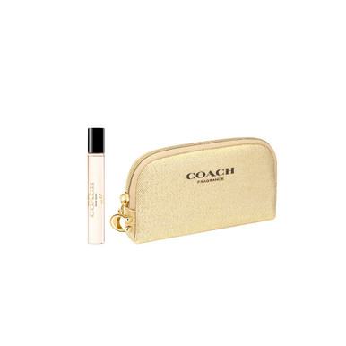 Coach Gold 2 Pcs Set For Women: 0.25 Parfum Spray + Pouch