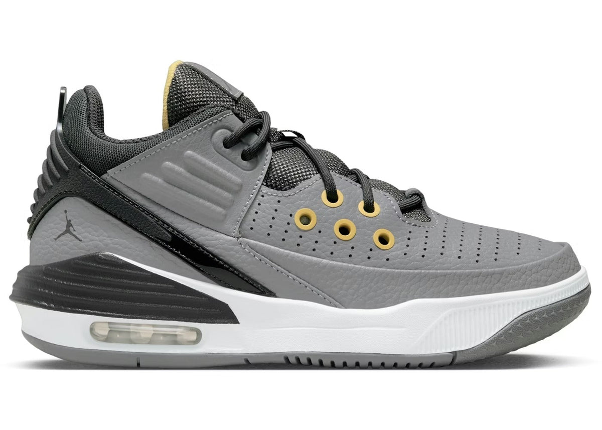 Air Jordan Max Aura 5 Big Kids' (GS) Sneakers — Cement Grey/Topaz Gold
