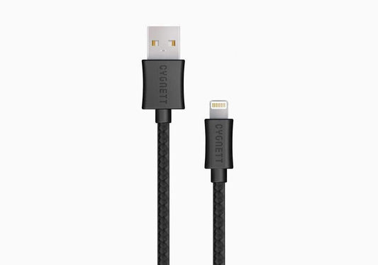 Cygnett Source Lightning to Usb Braided Cable (2m/6.5') - Black