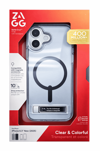Zagg Santa Cruz - Iphone 17 (Not Plus) Smoke Clear Case