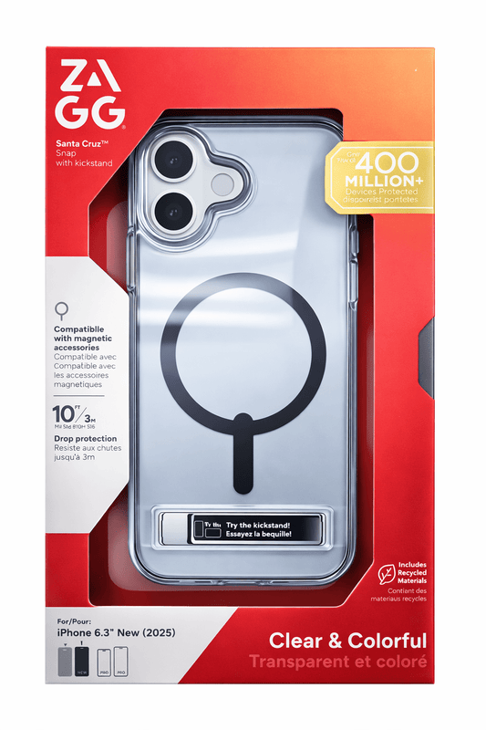 Zagg Santa Cruz - Iphone 17 (Not Plus) Smoke Clear Case