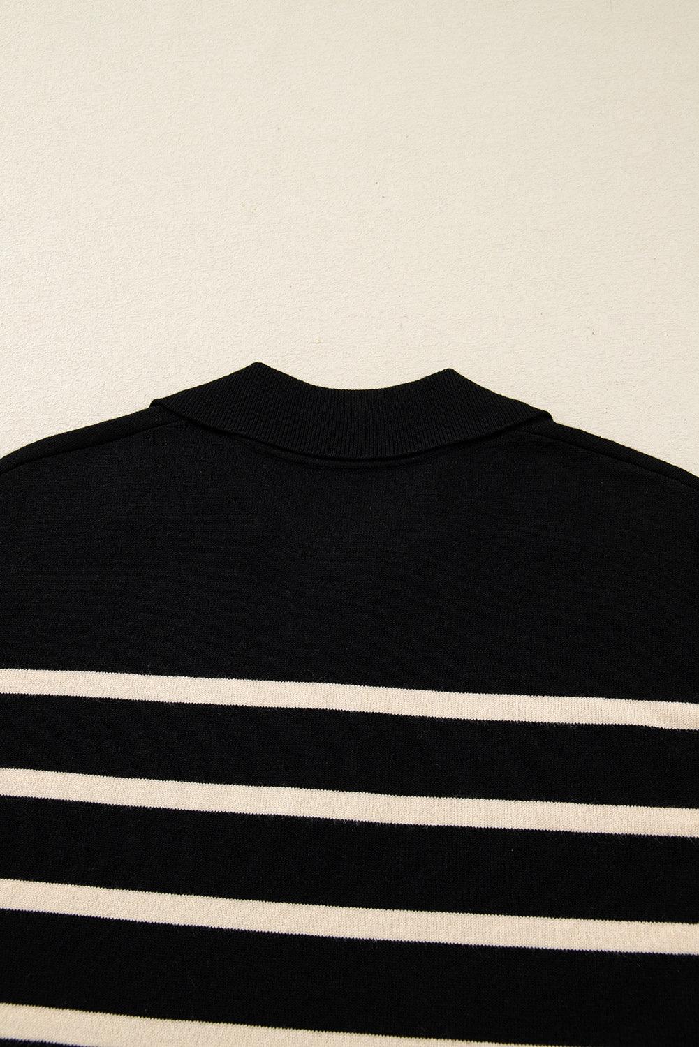Threaded Pear Harper Collar Puff Sleeve Sweater