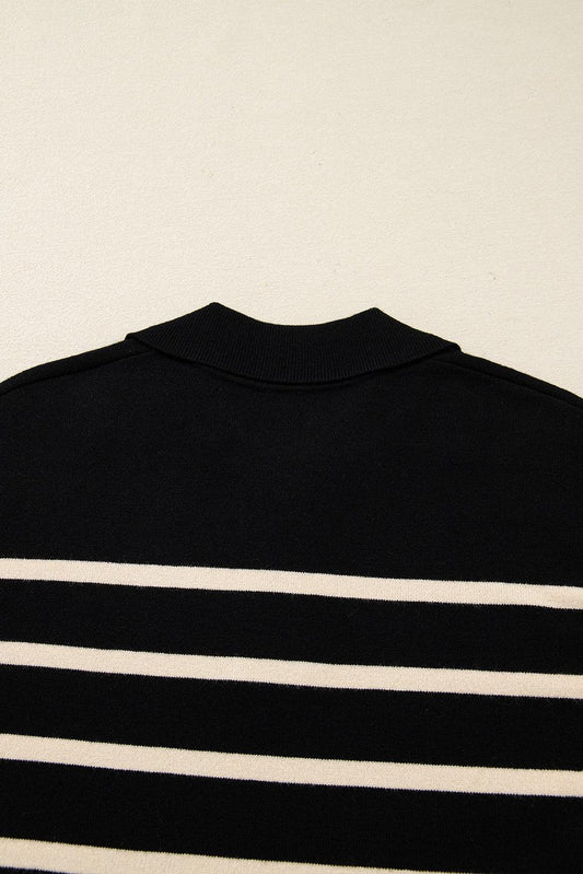 Threaded Pear Harper Collar Puff Sleeve Sweater