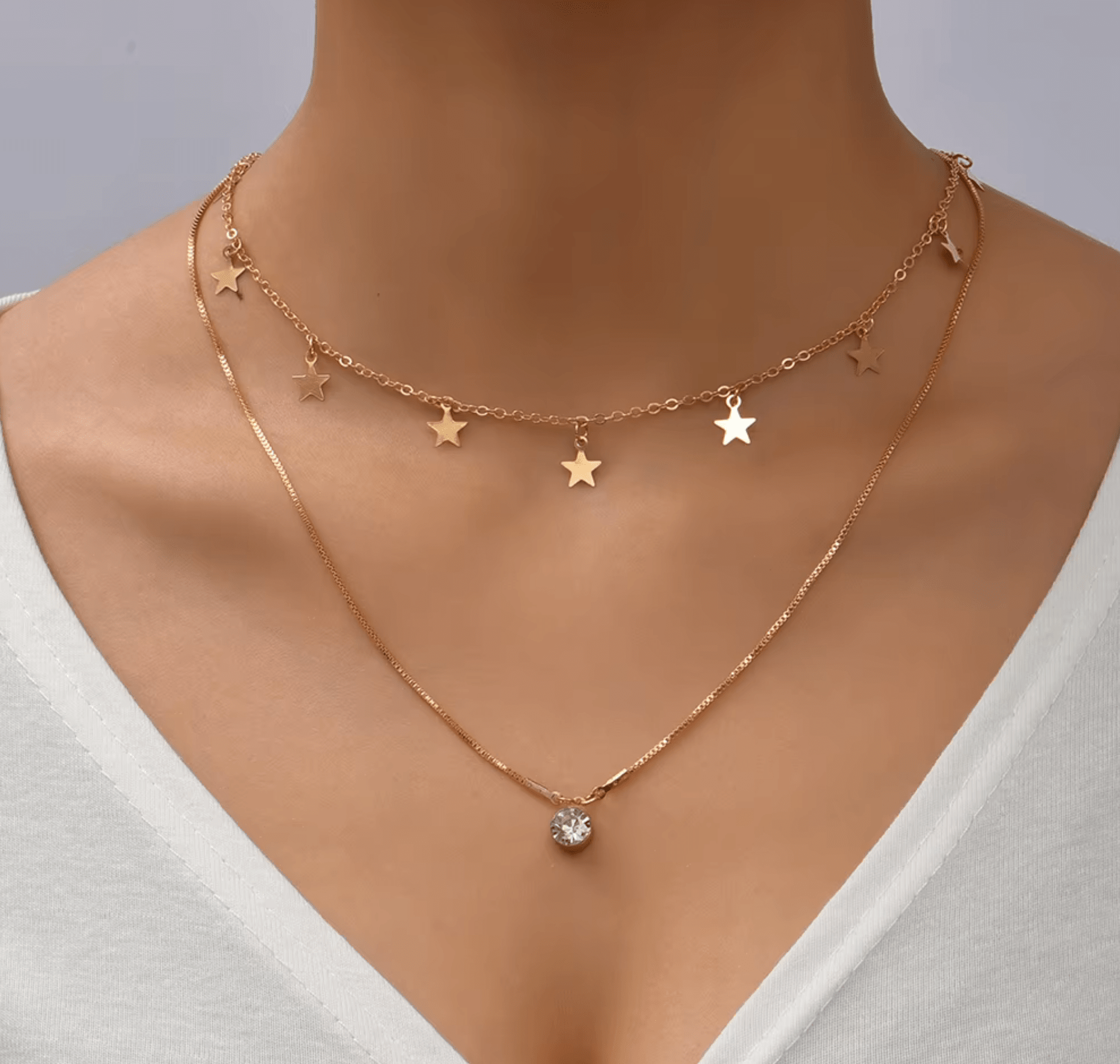 Clear / Gold-