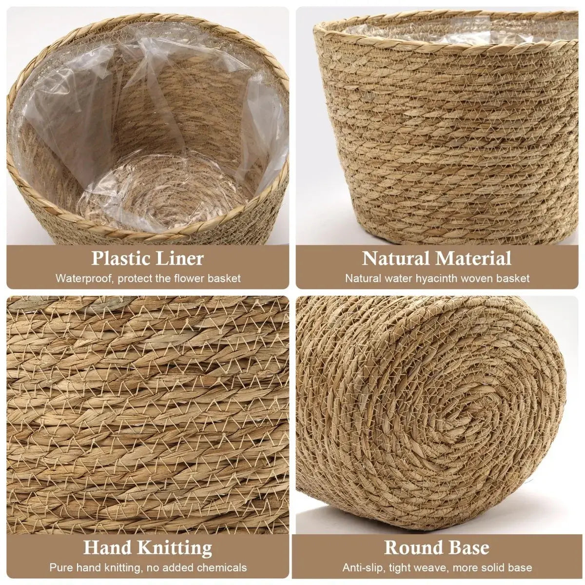 plastic lined planter basket Decorative Woven Planter with Plastic Liner – Zulily