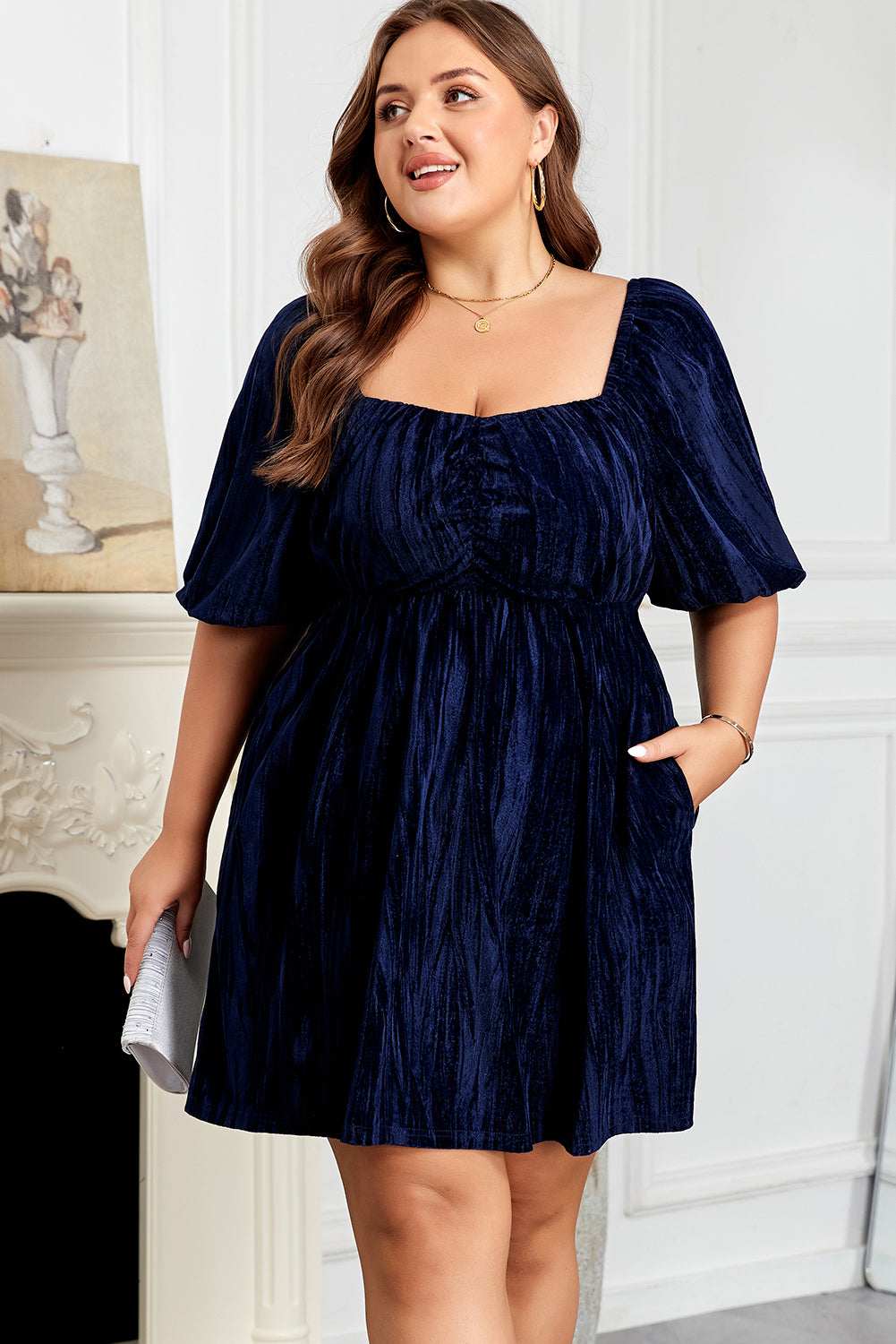 Kataleya Short Puff Sleeve PLUS Dress