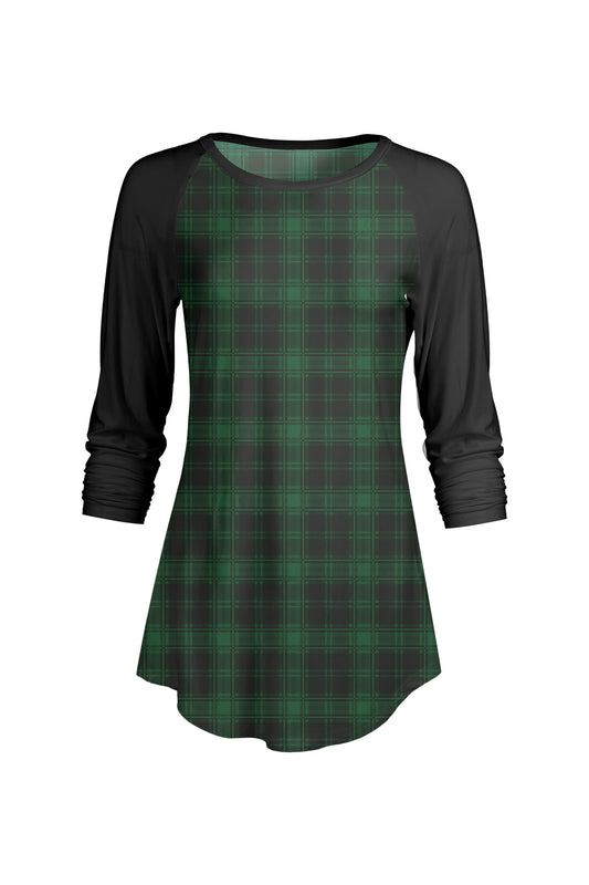 Green Plaid Tunic-