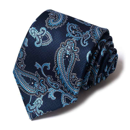Midnight Blue with Aqua Paisley-