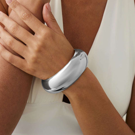 Silvertone Bangle Bracelet