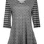 Grey and Black Heathered Print
