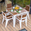 White / Teak Brown