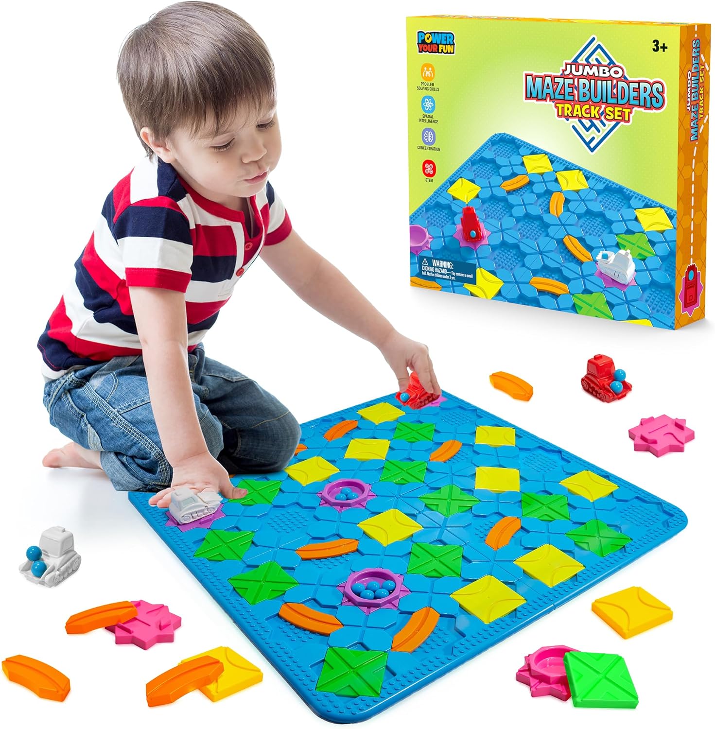 Blue, green, yello, orange and pink board game-
