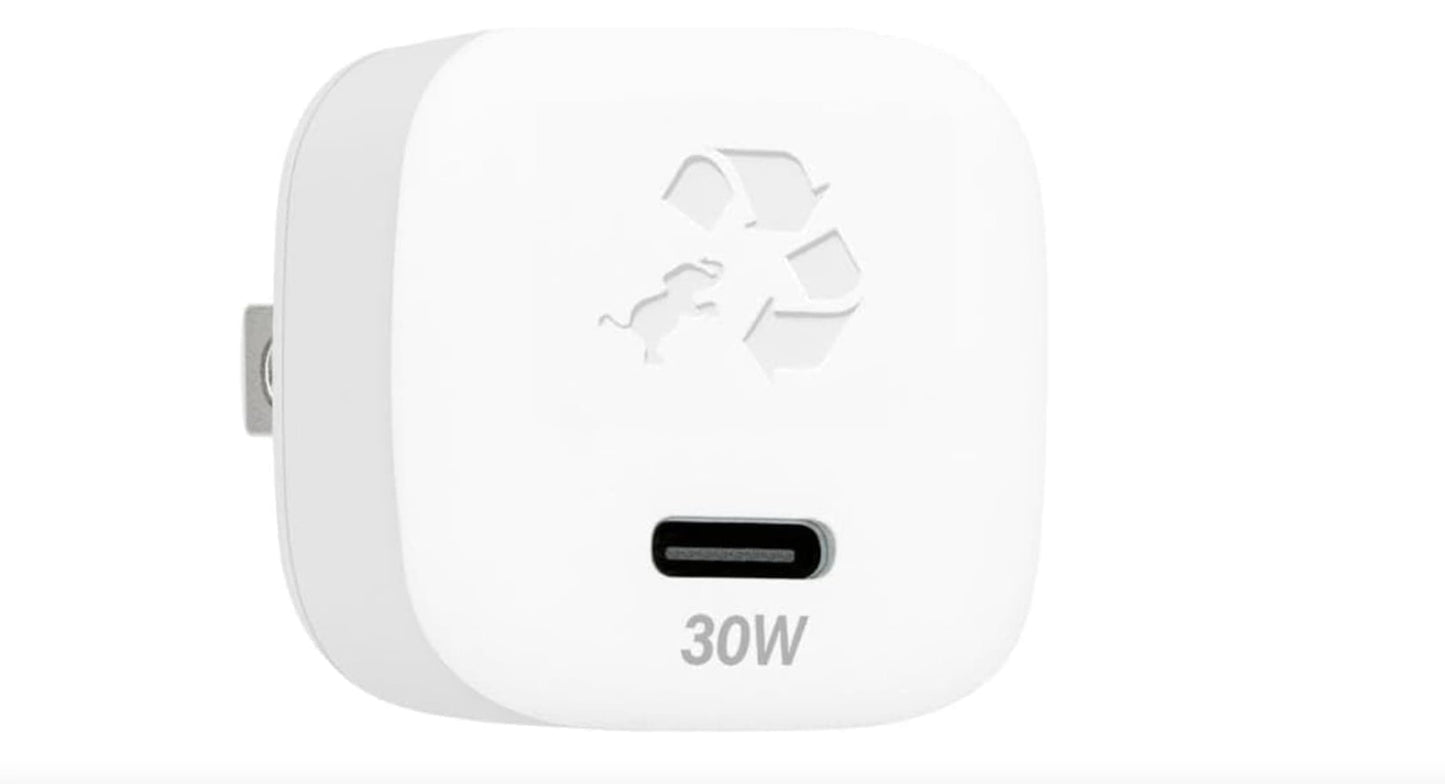 Nimble Wally Subnano Usb-C Charger Block, 30w Fast Charging Power Adapter, Type C Charging Block for Iphone 17 16 15 14 13 12 11 Air Pro Max Plus Xs/Xr/X Samsung Galaxy S25 Pixel Ipad Watch Series 8/7