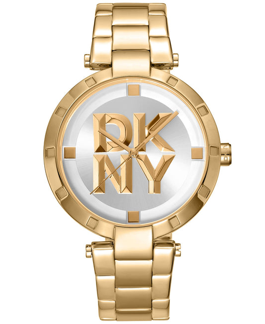 Dk1l041m0065 LOGO Essential Logo Silver White Dial Gold Women's Watch