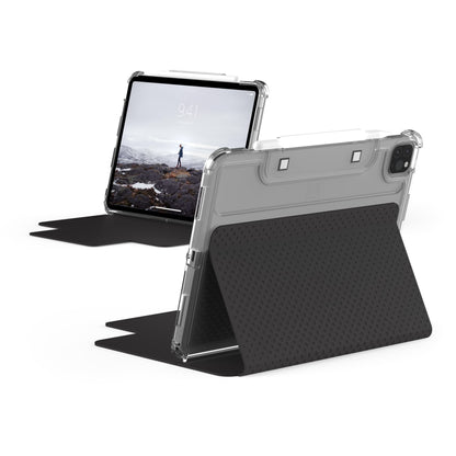 [U] by Uag Designed for Ipad Air 10.9 Inch Case (5th Gen, 2022) Black Lucent Lightweight Ultra-Slim Shockproof Smart Folio Protective Cover with Auto/Sleep Wake & Pencil Holder