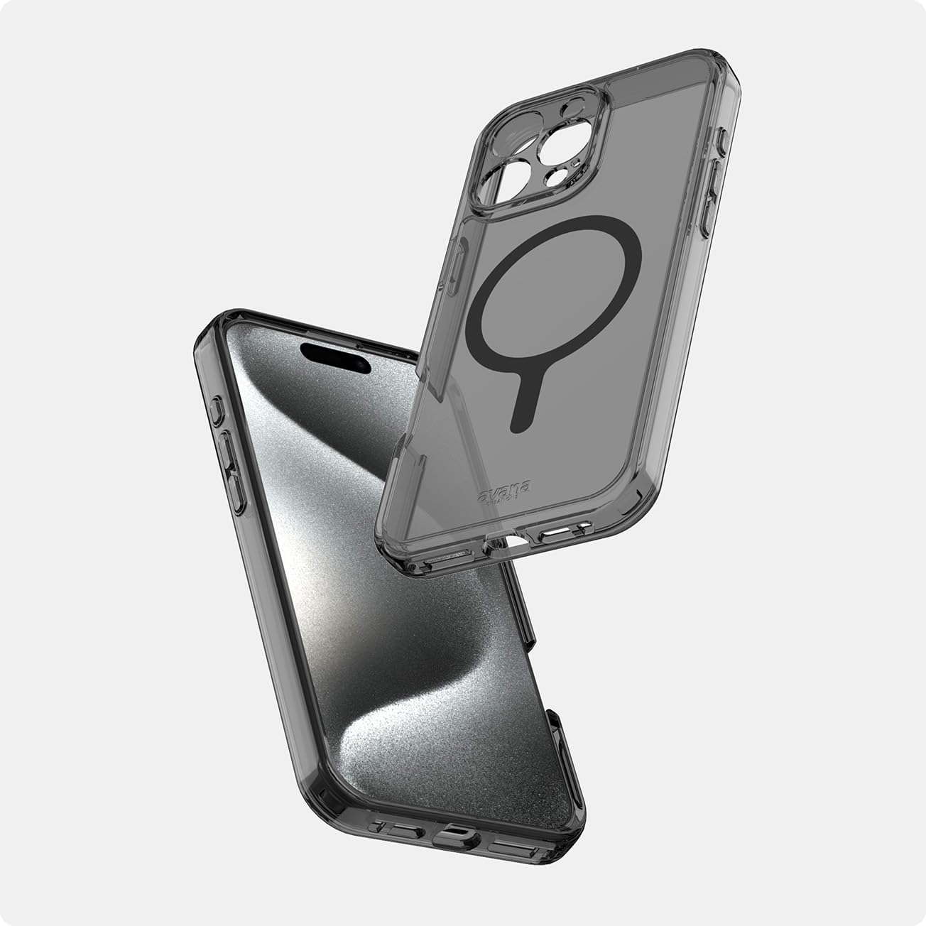 Avana Creation - Ice Ash Case for Iphone 16 Pro Max, Classic Clear Phone Case, Compatible with Magsafe, Anti-Yellowing, Self-Healing, 100% Recycled Materials