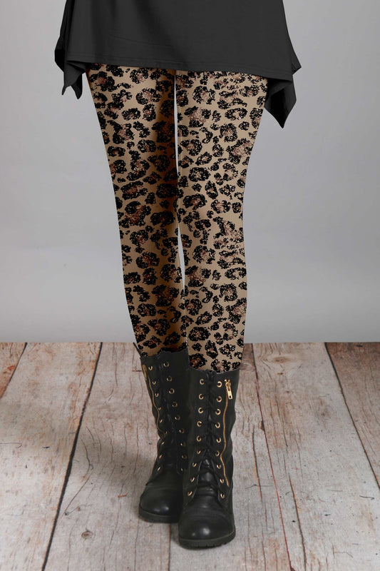 Brown and Black Leopard-