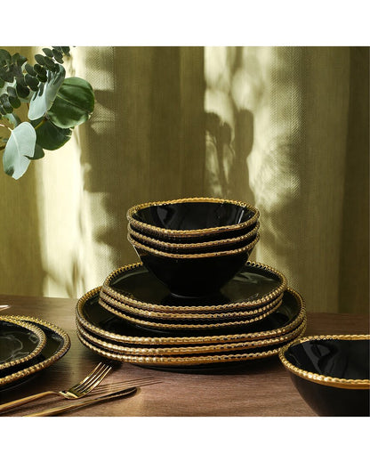 Christian Siriano Akoya 12Pc Porcelain Dinnerware Set