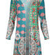 Teal Pink Floral Patchwork