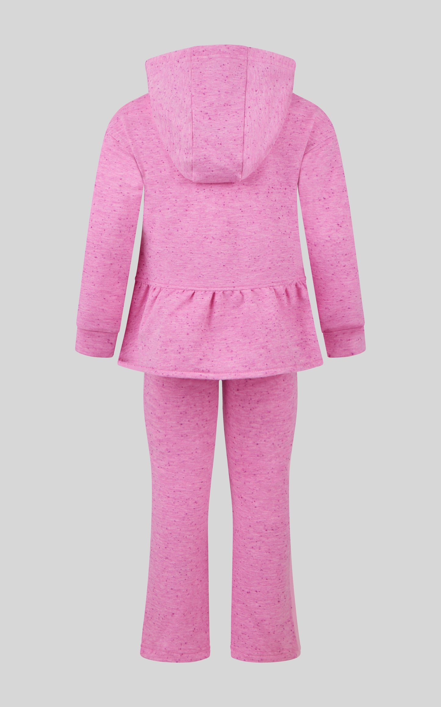 4-6X 3 PC Girls Confetti Half Zip Pullover + Flared Pant + Coin Purse Set