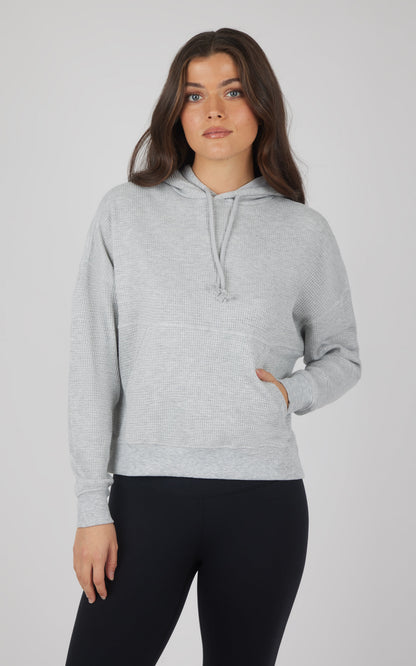 Brushed Inside Waffle Offline Pullover Hoodie