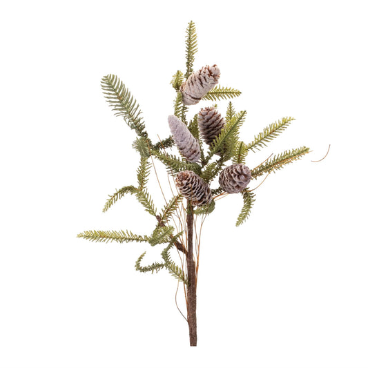 Melrose International Pine Twig and Pinecone Spray (Set of 6)