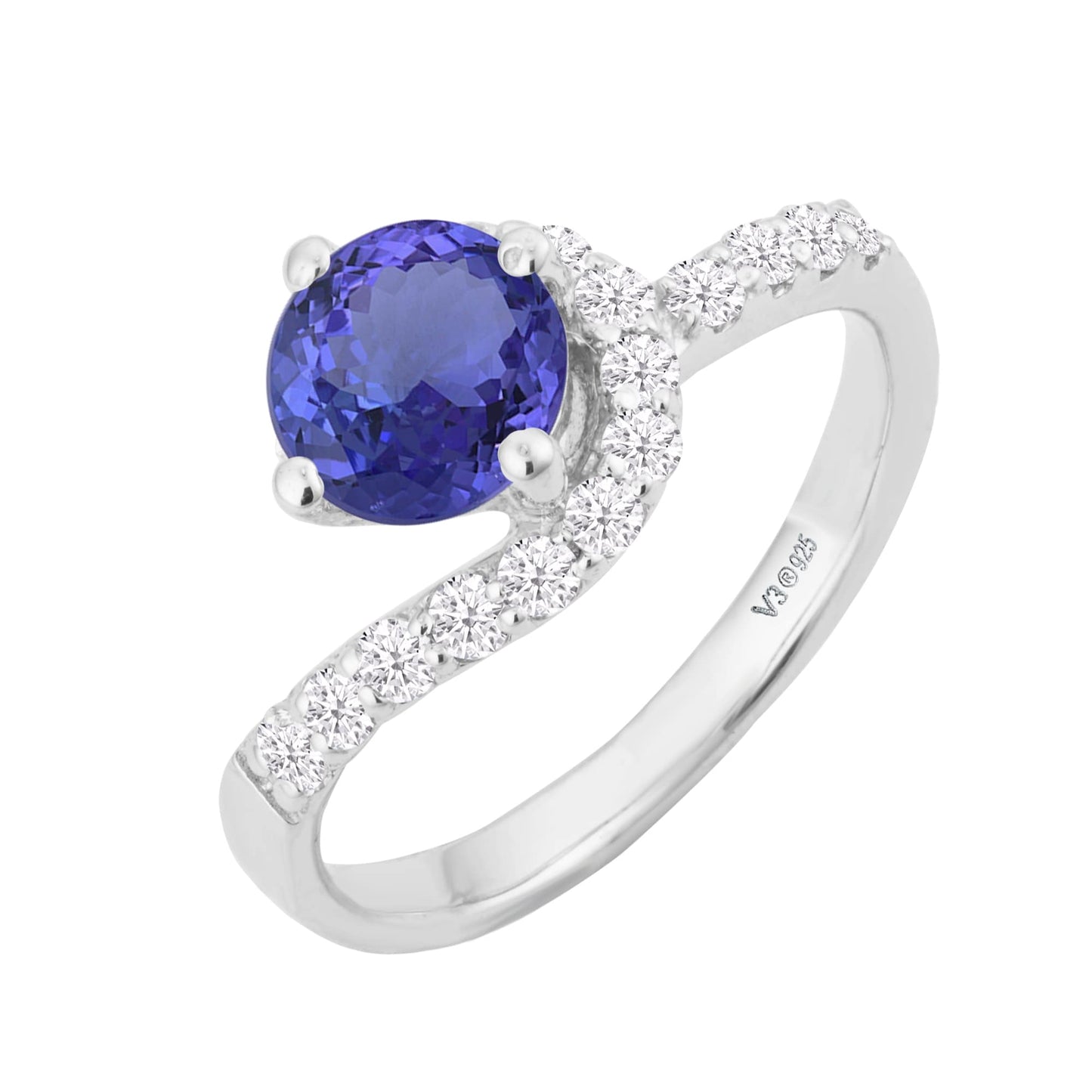 Blue, White-