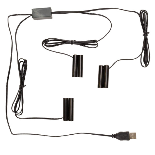 Melrose International No More Batteries 2 AA Replacement w/ 3 to 1 Connector (Set of 2)