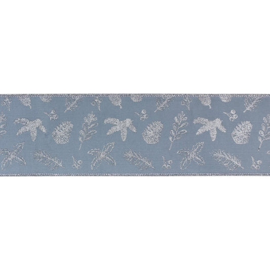 Melrose International Botanical Printed Ribbon 4" x 10 yds.