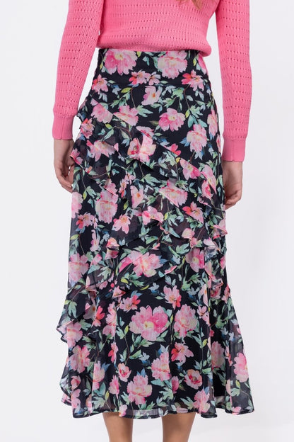 Zella Skirt (Black Ground)