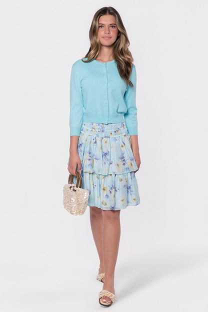 Zena Skirt 23" (Mint/Purple)