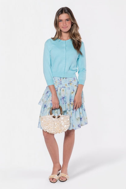 Zena Skirt 23" (Mint/Purple)