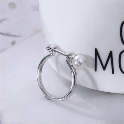 Pearl & Silvertone Staff Adjustable Ring